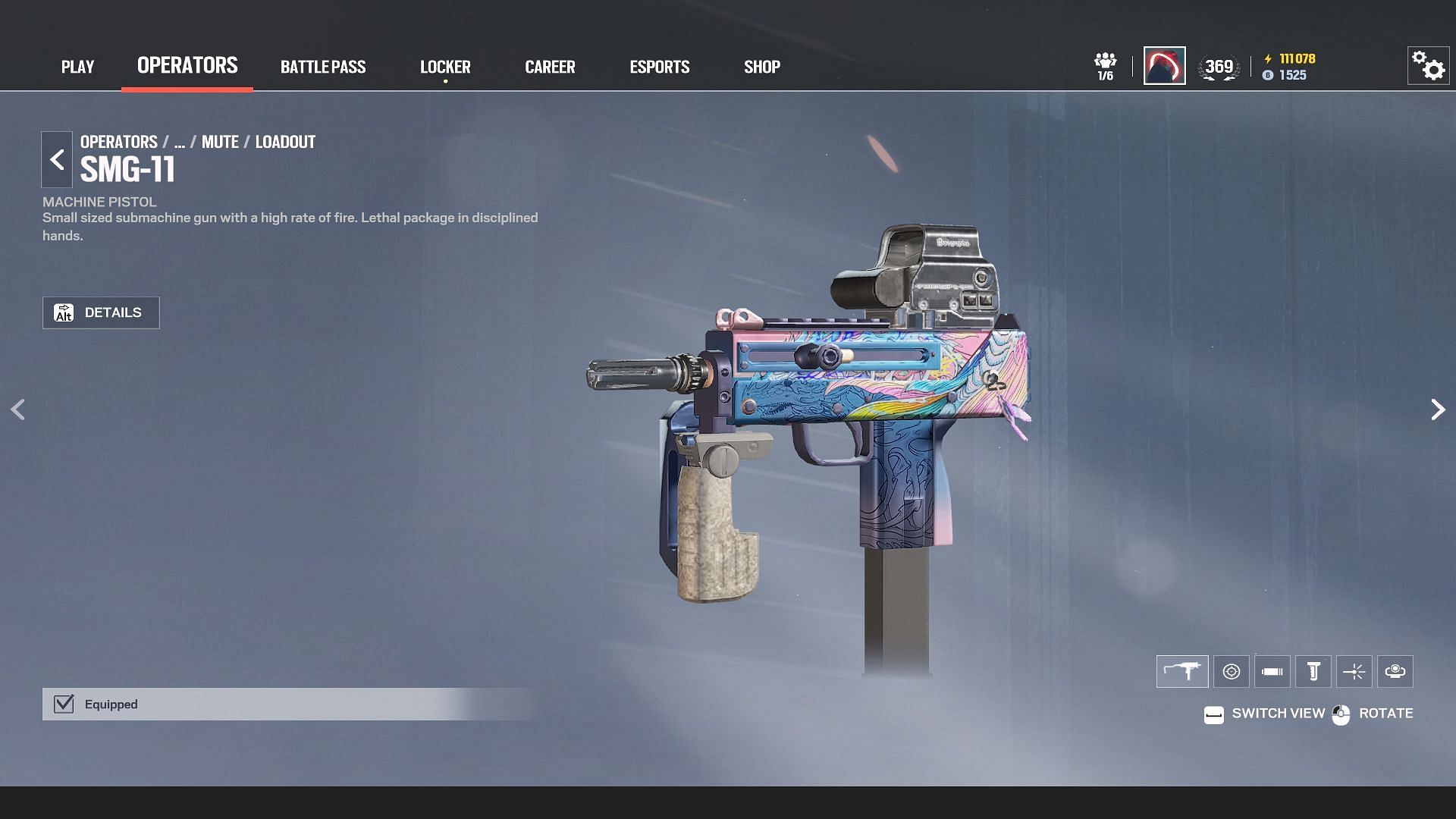 SMG-11 is one of the best weapons to use in Rainbow Six Siege X (Image via Sportskeeda Gaming || Ubisoft)